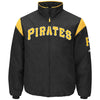 Pittsburgh Pirates Majestic On-Field Therma Base Thermal Full-Zip Jacket - Black