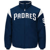 San Diego Padres Majestic On-Field Therma Base Thermal Full-Zip Jacket - Navy