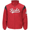 Cincinnati Reds Majestic On-Field Therma Base Thermal Full-Zip Jacket - Red