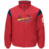 St. Louis Cardinals Majestic On-Field Therma Base Thermal Full-Zip Jacket - Red