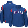 Texas Rangers Majestic On-Field Therma Base Thermal Full-Zip Jacket - Royal