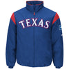 Texas Rangers Majestic On-Field Therma Base Thermal Full-Zip Jacket - Royal