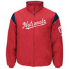 Washington Nationals Majestic On-Field Therma Base Thermal Full-Zip Jacket - Red