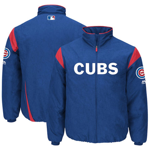 Chicago Cubs Majestic On-Field Therma Base Thermal Full-Zip Jacket - Royal