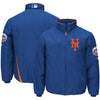 New York Mets Majestic On-Field Therma Base Thermal Full-Zip Jacket - Royal