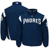 San Diego Padres Majestic On-Field Therma Base Thermal Full-Zip Jacket - Navy