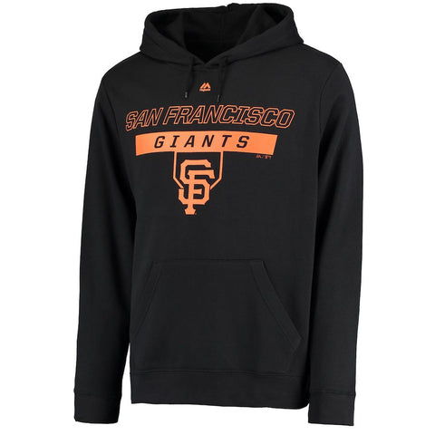 San Francisco Giants Majestic Ready and Able Pop Logo Pullover Hoodie - Black