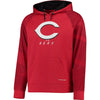 Cincinnati Reds Majestic Armor II Tonal Therma Base Pullover Hoodie - Red
