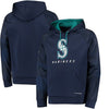 Seattle Mariners Majestic Armor II Tonal Therma Base Pullover Hoodie - Navy
