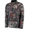 Texas Rangers Majestic Sweat and Determination Half-Zip Pullover Jacket -Camo