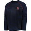 St. Louis Cardinals Majestic For All Winners Therma Base Raglan Sweatshirt - Navy