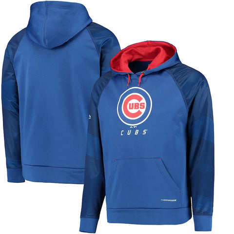 Chicago Cubs Majestic Armor II Tonal Therma Base Pullover Hoodie - Royal