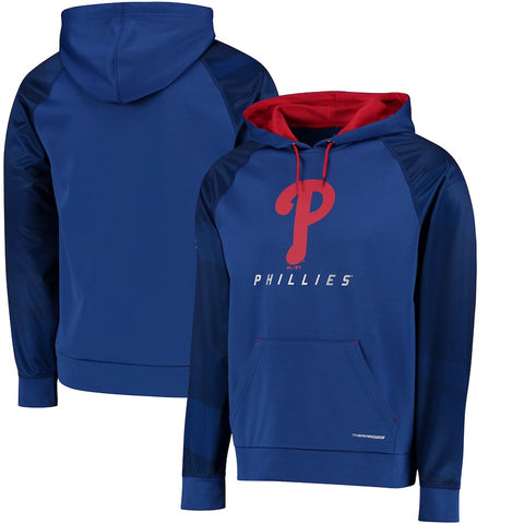 Philadelphia Phillies Majestic Armor II Tonal Therma Base Pullover Hoodie - Royal