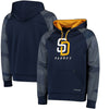 San Diego Padres Majestic Armor II Tonal Therma Base Pullover Hoodie - Navy