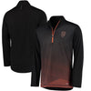San Francisco Giants Majestic Good and Improved Contrast Zephyr Half-Zip Lightweight Pullover Cool Base Jacket - Black
