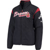Atlanta Braves Majestic Women's On-Field Thermal Jacket - Navy