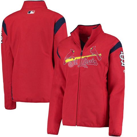 St. Louis Cardinals Majestic Women's On-Field Thermal Jacket - Red
