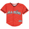 Miami Marlins Majestic Toddler Official Cool Base Jersey - Orange