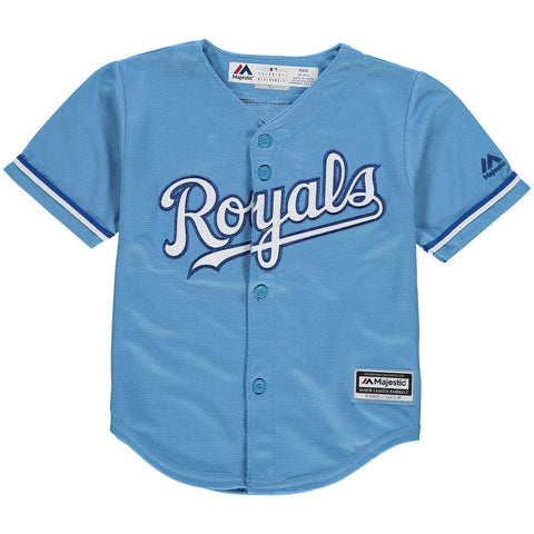 Kansas City Royals Majestic Toddler Alternate Official Cool Base Team Jersey - Light Blue