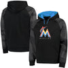 Miami Marlins Majestic Big & Tall New Armour Performance Hoodie - Black