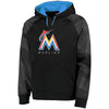 Miami Marlins Majestic Big & Tall New Armour Performance Hoodie - Black