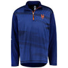 New York Mets Majestic Big & Tall Cool Base Quarter-Zip Sweatshirt - Royal/Orange