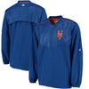 New York Mets Majestic Big & Tall Cool Base Training Pullover Jacket - Royal