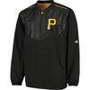 Pittsburgh Pirates Majestic Big & Tall Cool Base Training Pullover Jacket - Black