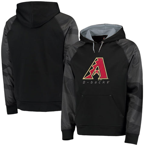 Arizona Diamondbacks Majestic Big & Tall New Armour Performance Hoodie - Black