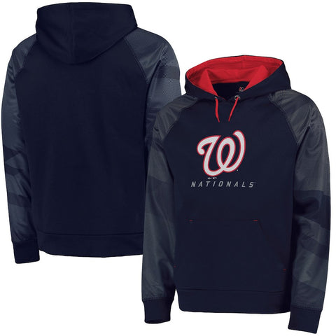 Washington Nationals Majestic Big & Tall New Armour Performance Hoodie - Navy