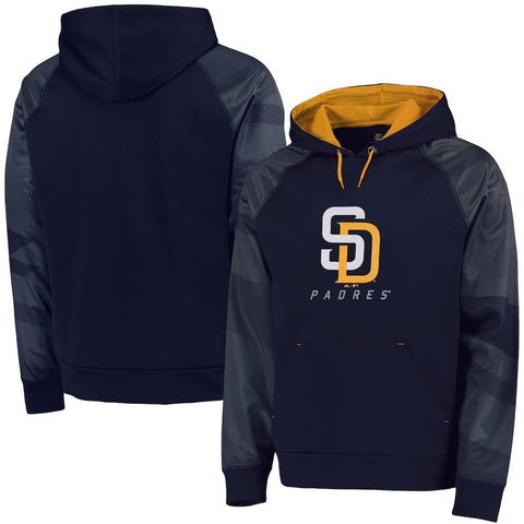 San Diego Padres Majestic Big & Tall New Armour Performance Hoodie - Navy