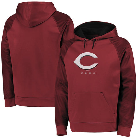 Cincinnati Reds Majestic Big & Tall New Armour Performance Hoodie - Red