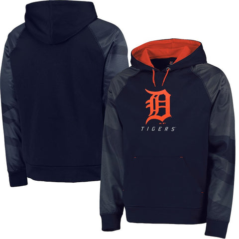 Detroit Tigers Majestic Big & Tall New Armour Performance Hoodie - Navy