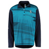 Seattle Mariners Majestic Big & Tall Cool Base Quarter-Zip Sweatshirt - Navy/Aqua