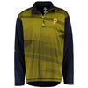 Pittsburgh Pirates Majestic Big & Tall Cool Base Quarter-Zip Sweatshirt - Black/Gold
