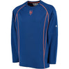 New York Mets Majestic Big & Tall On Field Practice Pullover Fleece Sweatshirt - Royal