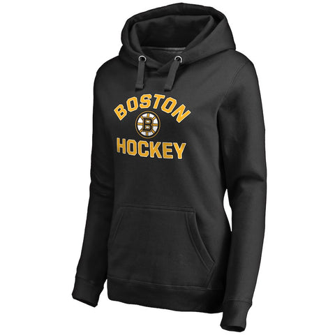 Boston Bruins Women's Overtime Pullover Hoodie - Black
