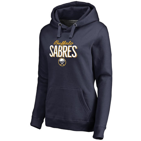 Buffalo Sabres Women's Nostalgia Pullover Hoodie - Navy