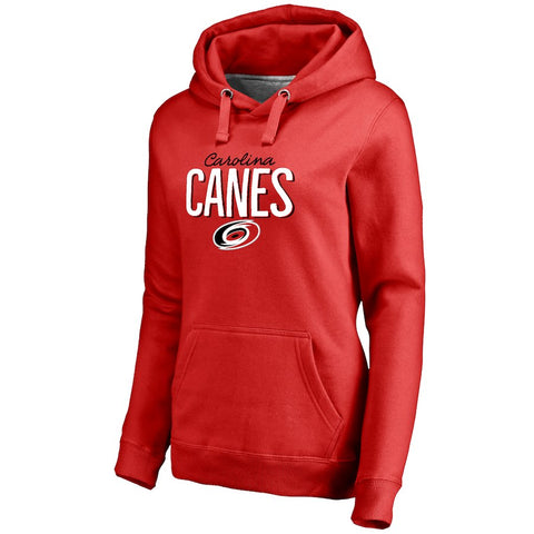 Carolina Hurricanes Women's Nostalgia Pullover Hoodie - Red