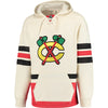 Chicago Blackhawks CCM Alternate Logo Pullover Hoodie - Cream