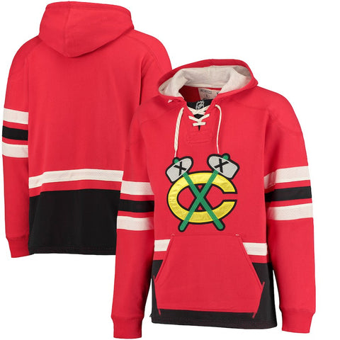 Chicago Blackhawks CCM Alternate Logo Pullover Hoodie - Red