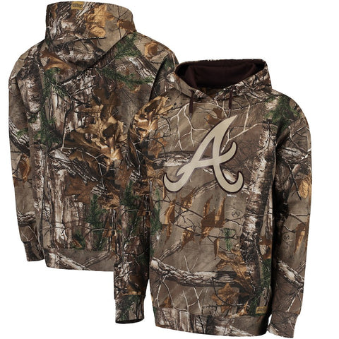 Atlanta Braves Stitches Fleece Pullover Hoodie - Realtree Camo