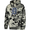 Detroit Tigers Stitches Pullover Hoodie - Black/Camo