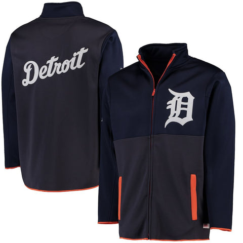Detroit Tigers Stitches Fashion Track Jacket - Navy