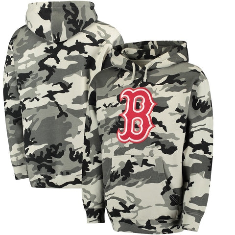 Boston Red Sox Stitches Pullover Hoodie - Black/Camo