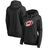 Carolina Hurricanes   Women's Primary Logo Fleece Pullover Hoodie - Black
