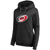Carolina Hurricanes   Women's Primary Logo Fleece Pullover Hoodie - Black