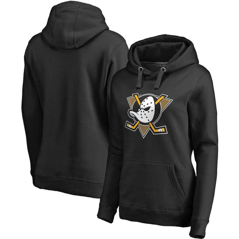 Anaheim Ducks Women's Alternate Logo Pullover Hoodie - Black