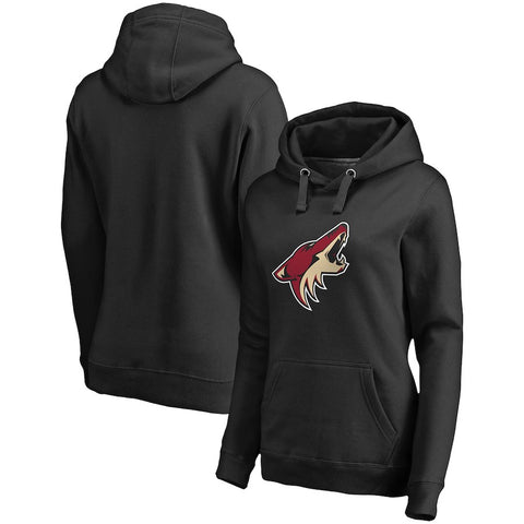 Arizona Coyotes   Women's Primary Logo Fleece Pullover Hoodie - Black