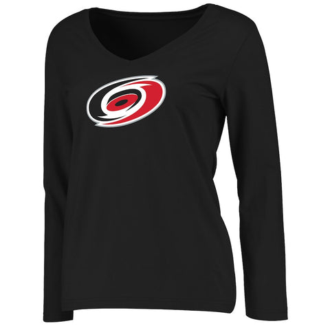 Carolina Hurricanes Women's Primary Logo Long Sleeve T-Shirt - Black